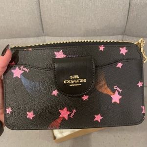 Coach Poppy Crossbody With Card Case (Disco Star Print)